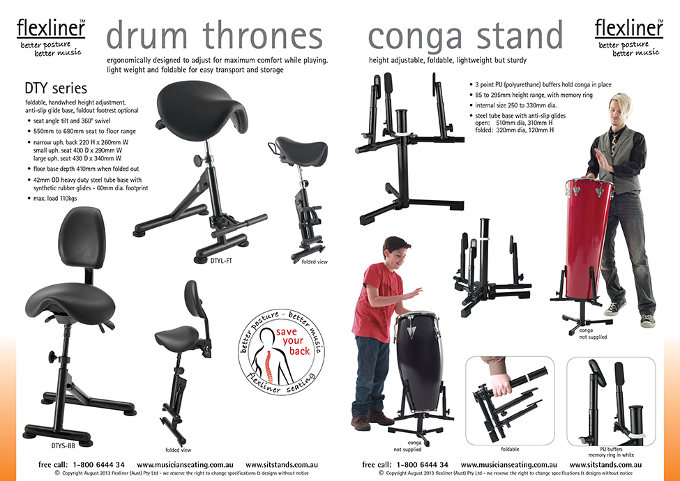 Drummer Thrones & Conga Stand